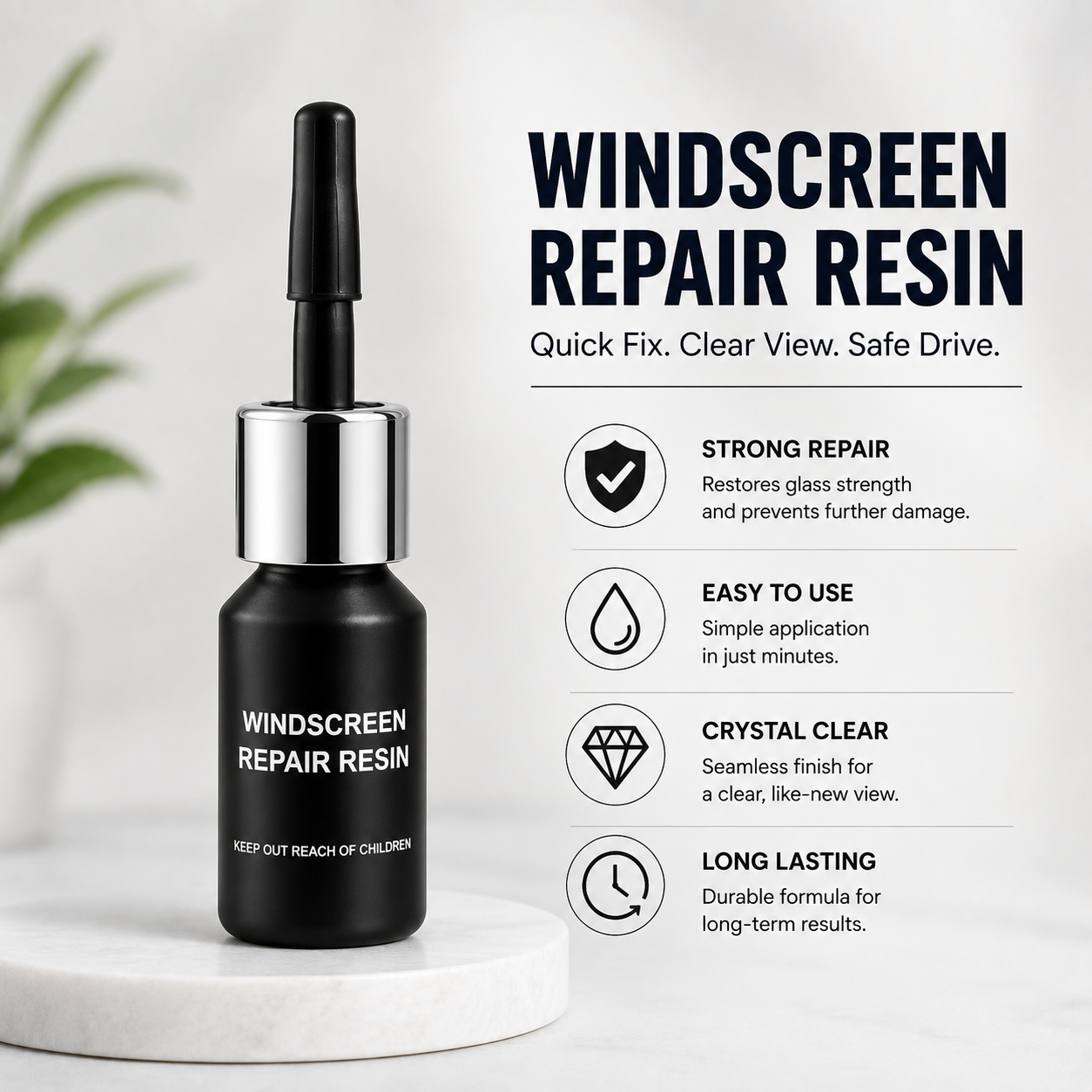 Windshield Crack Repair Kit