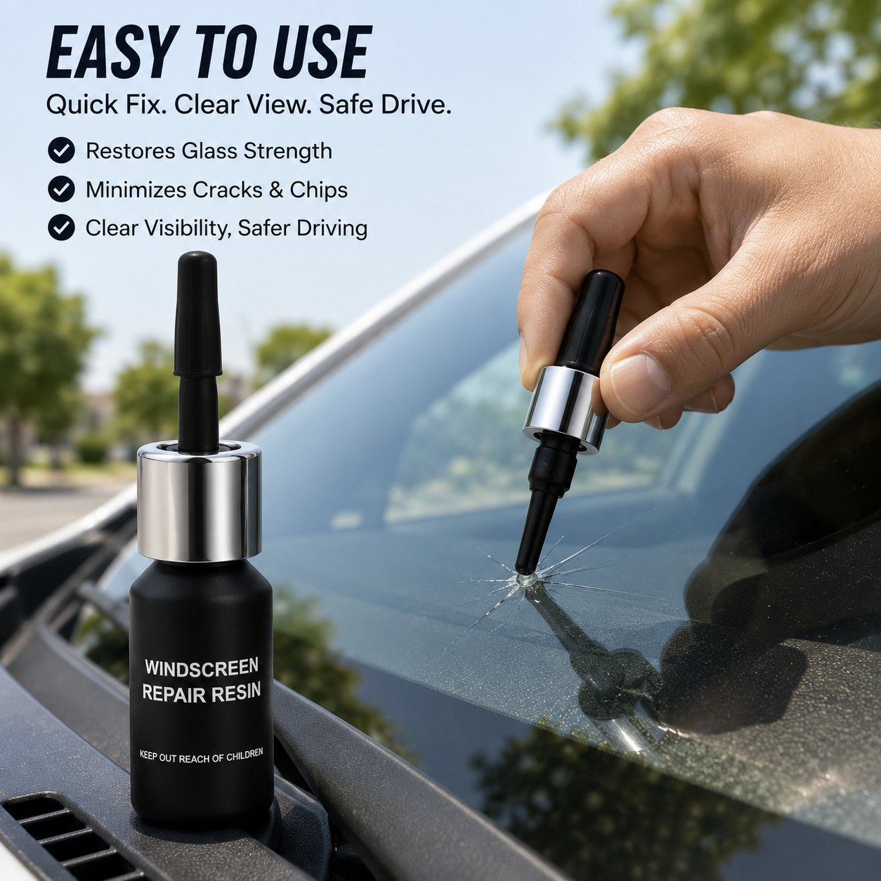 Windshield Crack Repair Kit